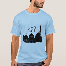 Eid Mubarak Moque Silhouette - Mannen-Shirt T-shirt