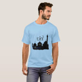 Eid Mubarak Moque Silhouette - Mannen-Shirt T-shirt (Voorkant volledig)