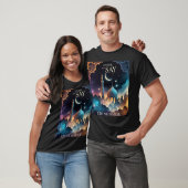 Eid Mubarak Moskee & Halve Maan Mannen T-shirt (Unisex)