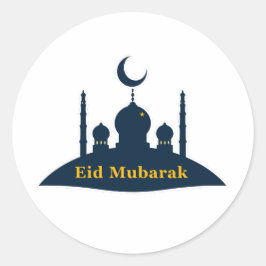 Eid Mubarak Moskee Halve Maan Sticker