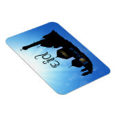 Eid Mubarak-moskee met Typografie Magneet (Rechterzijde)