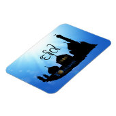 Eid Mubarak-moskee met Typografie Magneet (Linkerzijde)