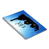 Eid Mubarak-moskee met Typografie Notitieboek (Rechterzijde)