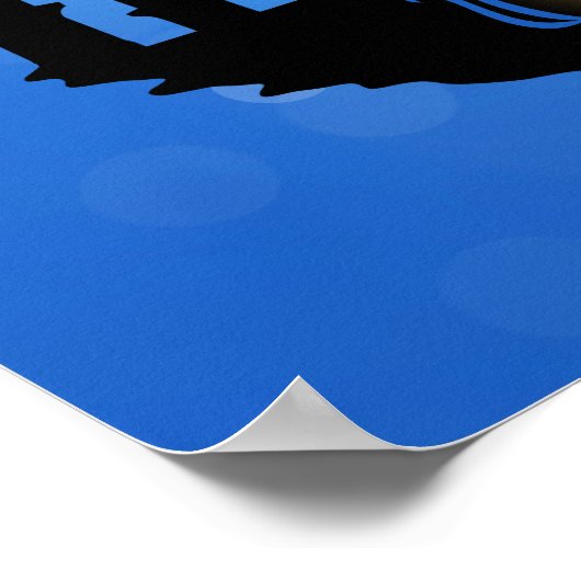 Eid Mubarak-moskee met Typografie Poster (Hoek)