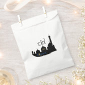 Eid Mubarak Moskee Silhouet - Favor Bag Bedankzakje (Geknipt)
