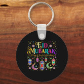 Eid Mubarak Moslim Feest Kleding voor Eid Al Sleutelhanger (Voorkant)