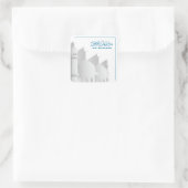 Eid Mubarak Moslim, Islamitische feestdag Vierkante Sticker (Tas)