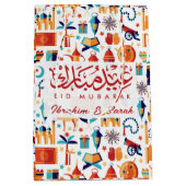 Eid Mubarak Moslim Kinder Happy Eid Medium Cadeauzakje (Voorkant)