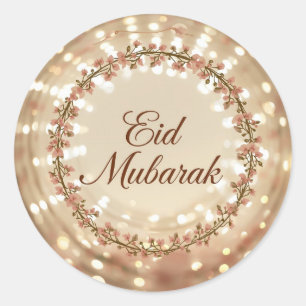 Eid Mubarak Moslim Klassieke Ronde Sticker