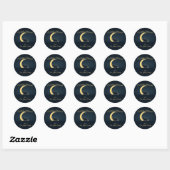 Eid Mubarak Moslim Klassieke Ronde Sticker (Vel)