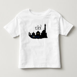 Eid Mubarak Mosque Silhouette - Kind T-Shirt