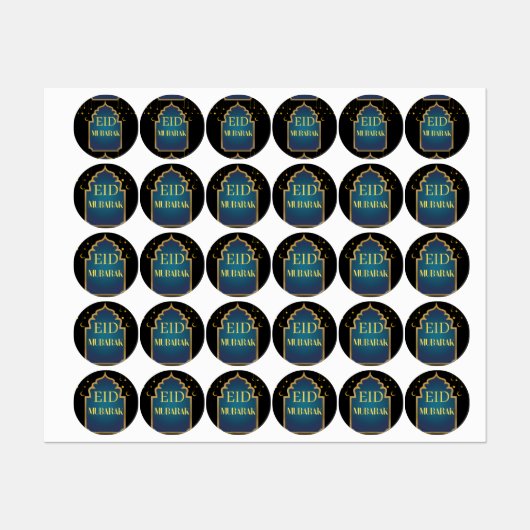 Eid Mubarak nacht 2024 Labels (Vel)