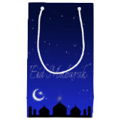 Eid Mubarak Night Stars Mosque Klein Cadeauzakje (Voorkant)