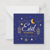Eid Mubarak Note Kaart Notitiekaartje (Voorkant)