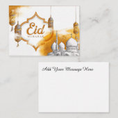 Eid Mubarak Notitiekaartje (Voorkant / Achterkant)