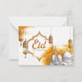 Eid Mubarak Notitiekaartje (Voorkant)