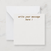 Eid Mubarak Notitiekaartje (Achterkant)