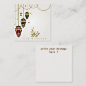 Eid Mubarak Notitiekaartje (Voorkant / Achterkant)