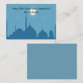 Eid Mubarak Notitiekaartje (Voorkant / Achterkant)