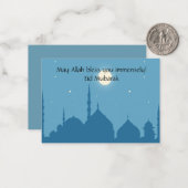 Eid Mubarak Notitiekaartje (Voorkant / Achterkant in situ)
