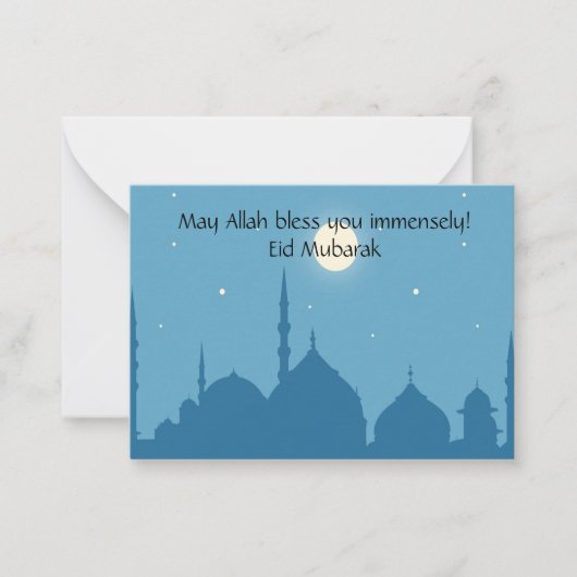 Eid Mubarak Notitiekaartje (Voorkant)