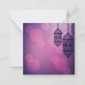 Eid Mubarak Notitiekaartje (Achterkant)