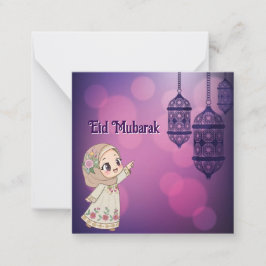 Eid Mubarak Notitiekaartje