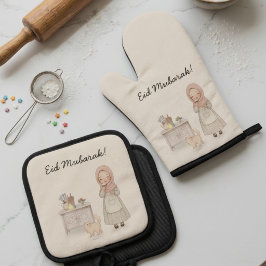 Eid Mubarak Ovenwant en Pannenlap Set 