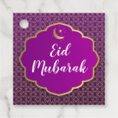 Eid Mubarak Paarse Label (Voorkant)