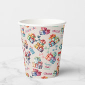 Eid Mubarak Paper Cups – Colourful Gift Boxes Papieren Bekers (Voorkant)