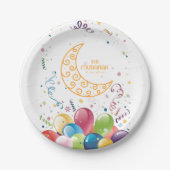 Eid mubarak papieren bordje (Voorkant)