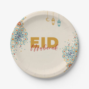 Eid mubarak papieren bordje