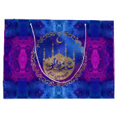 Eid Mubarak - Pastel gold en purples Groot Cadeauzakje (Achterkant)