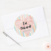 Eid Mubarak pastels Ronde Sticker (Envelop)