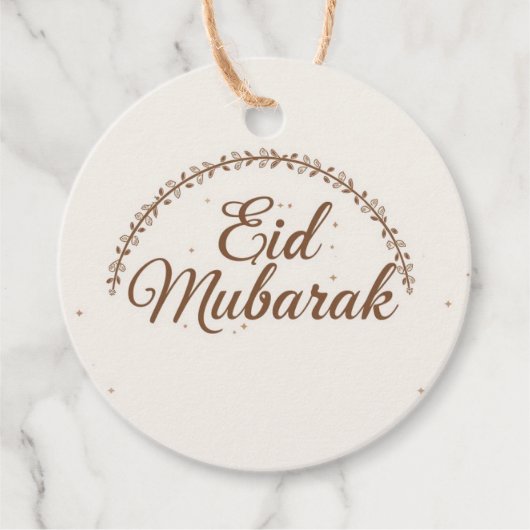 Eid mubarak personalized Gift Tag Bedankjes Labels (Voorkant)