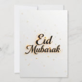 Eid mubarak Personalized Modern Card Kaart (Voorkant)