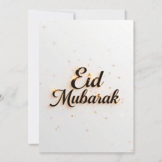 Eid mubarak Personalized Modern Card Kaart (Voorkant)