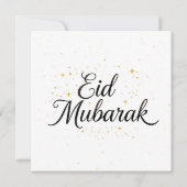 Eid mubarak Persoonlijke moderne kaart (Voorkant)