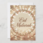 Eid mubarak Persoonlijke moderne wenskaart Kaart (Voorkant)