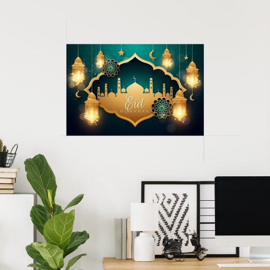 Eid Mubarak Poster (Thuiskantoor)