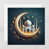 Eid Mubarak Ramadan Aanpasbare Groetetekst Feestdagenkaart (Voorkant / Achterkant)