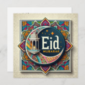 Eid Mubarak Ramadan Aanpasbare Groetetekst Ho Feestdagenkaart (Voorkant / Achterkant)