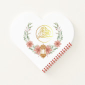 Eid Mubarak | Ramadan Arabische kalligrafie bloeme Notitieboek (Achterkant)