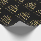 Eid Mubarak/Ramadan Arabische Kalligrafie Goud Cadeaupapier (Hoek)