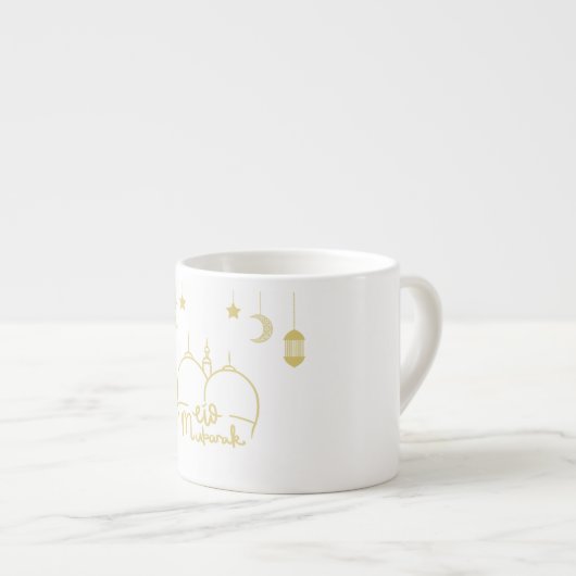 EID MUBARAK RAMADAN ESPRESSO KOP (Voorkant rechts)