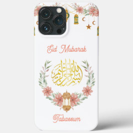 Eid Mubarak |Ramadan gouden kalligrafie bloemen Case-Mate iPhone Case