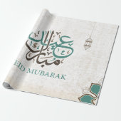 Eid Mubarak / Ramadan Greetings Cadeaupapier (Uitgerold)