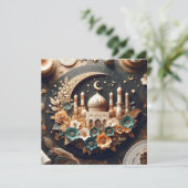 Eid Mubarak Ramadan  Groeten Tekst Feestdagenkaart (Staand voorkant)