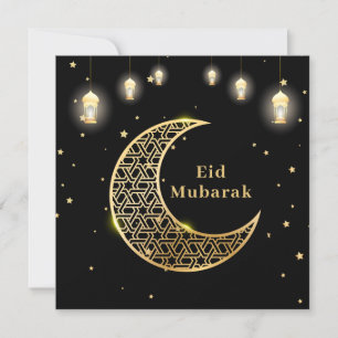 Eid Mubarak / Ramadan Kareem Gold aanpassen Kaart