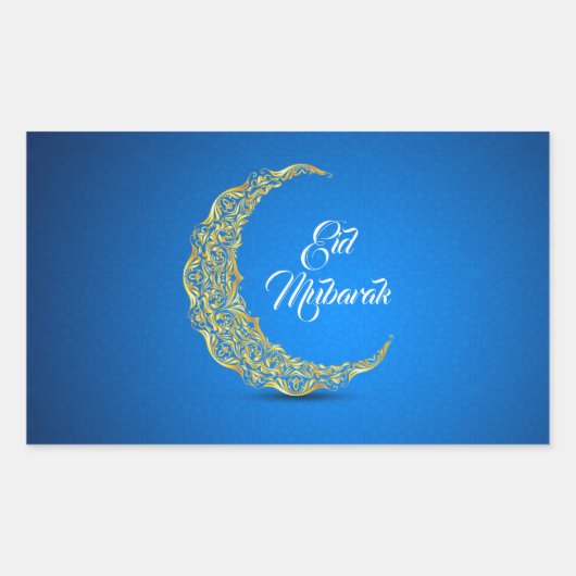 Eid Mubarak / Ramadan Rechthoekige Sticker (Voorkant)